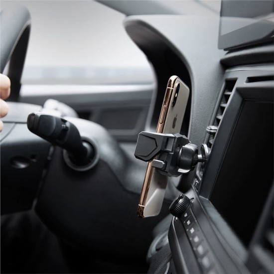 Suport auto universal Spigen CLICKR, AirVent Mount, Rotire 360 grade, Negru (Spigen, Suport auto) by www.silkase.ro Suport auto universal Spigen CLICKR, AirVent Mount, Rotire 360 grade, Negru (Suport auto, 000CP26265) by www.silkase.ro
