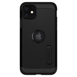 Husa telefon spate, Spigen, Plastic, Tough Armor, pentru Iphone 11, Negru Husa telefon spate, Spigen, Plastic, Tough Armor, pentru Iphone 11, Negru