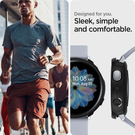 Folie protectie, Spigen, Pentru Samsung Galaxy Watch Active 2 40 mm, Negru (Spigen, Ingredi) by www.silkase.ro Folie protectie, Spigen, Pentru Samsung Galaxy Watch Active 2 40 mm, Negru (Ingredi, ACS00218) by www.silkase.ro