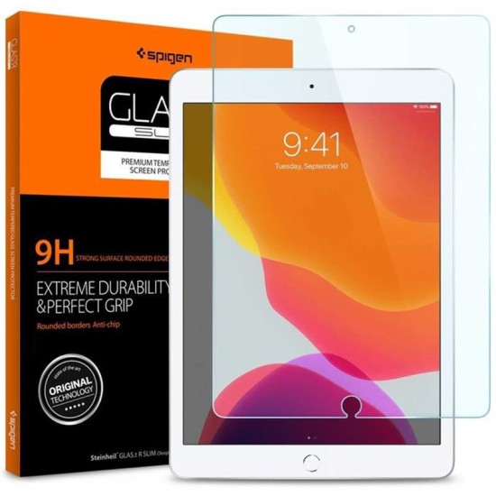 Folie de sticla Spigen Glas.tR SLIM pentru iPad 10.2 (2019-2021) (Ingredi, AGL00236) by www.silkase.ro