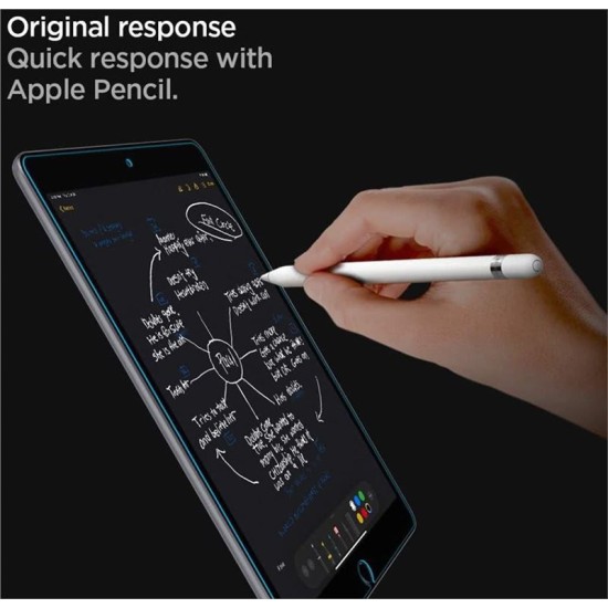 Folie de sticla Spigen Glas.tR SLIM pentru iPad 10.2 (2019-2021) (Ingredi, AGL00236) by www.silkase.ro