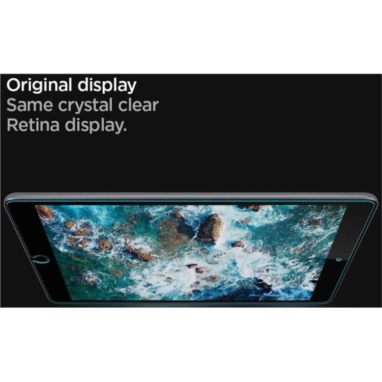 Folie de sticla Spigen Glas.tR SLIM pentru iPad 10.2 (2019-2021) (Ingredi, AGL00236) by www.silkase.ro