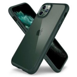 Husa de protectie Spigen Ultra Hybrid pentru iPhone 11 Pro, TPU, Policarbonat, Verde/Transparent Husa de protectie Spigen Ultra Hybrid pentru iPhone 11 Pro, TPU, Policarbonat, Verde/Transparent