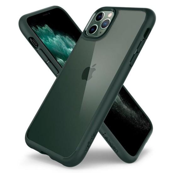 Husa de protectie Spigen Ultra Hybrid pentru iPhone 11 Pro, TPU, Policarbonat, Verde/Transparent (Spigen, iPhone 11 Pro) by www.silkase.ro Husa de protectie Spigen Ultra Hybrid pentru iPhone 11 Pro, TPU, Policarbonat, Verde/Transparent (iPhone 11 Pro, ACS00417) by www.silkase.ro