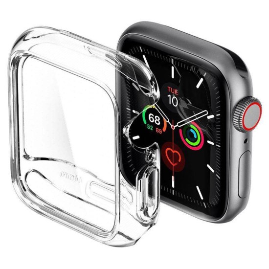 Husa Spigen Ultra Hybrid pentru Apple Watch 4/5/6/SE (44mm) Transparent (Ingredi, ACS00428) by www.silkase.ro