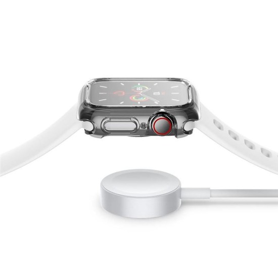 Husa Spigen Ultra Hybrid pentru Apple Watch 4/5/6/SE (44mm) Transparent (Ingredi, ACS00428) by www.silkase.ro