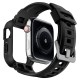 Husa Spigen Rugged Armor Pro, pentru Apple Watch Seriile 7/6/5/4/SE (40mm/41mm), Antisoc, Curea inclusa, Negru (Spigen, Ingredi) by www.silkase.ro SPIGEN Husă Rugged Armor Pro Apple Watch 42/41/40/38mm (Seria 11/SE), Curea Inclusă, Negru (Ingredi, ACS00546) by www.silkase.ro