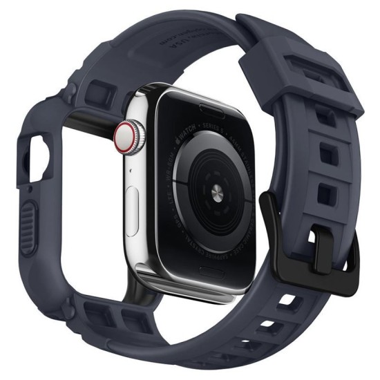 Curea Spigen Rugged Armor ”PRO” Apple Watch 4/5 (44MM) Charcoal Grey (Spigen, Ingredi) by www.silkase.ro Curea Spigen Rugged Armor ”PRO” Apple Watch 4/5 (44MM) Charcoal Grey (Ingredi, ACS00819) by www.silkase.ro