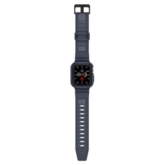 Curea Spigen Rugged Armor ”PRO” Apple Watch 4/5 (44MM) Charcoal Grey (Spigen, Ingredi) by www.silkase.ro Curea Spigen Rugged Armor ”PRO” Apple Watch 4/5 (44MM) Charcoal Grey (Ingredi, ACS00819) by www.silkase.ro