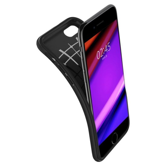Husa Antisoc Spigen Rugged Armor pentru iPhone SE 2 / iPhone SE 3, Negru (iPhone SE (2020-2024), ACS00944) by www.silkase.ro