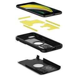 Husa Spigen Tough Armor pentru Apple iPhone Se 2020/2022 Negru Husa Spigen Tough Armor pentru Apple iPhone Se 2020/2022 Negru