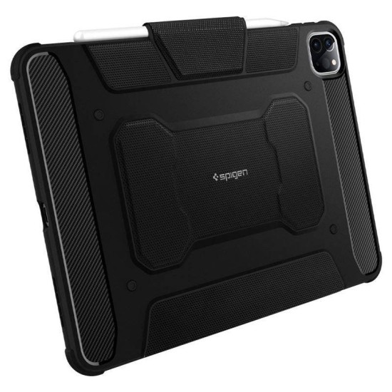 Husa de protectie tableta Spigen, Rugged Armor pentru Apple iPad PRO 11 2020/ 2021/ 2022, Negru (Ingredi, ACS01024) by www.silkase.ro