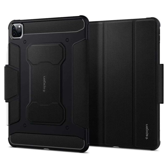 Husa de protectie tableta Spigen, Rugged Armor pentru Apple iPad PRO 11 2020/ 2021/ 2022, Negru (Ingredi, ACS01024) by www.silkase.ro