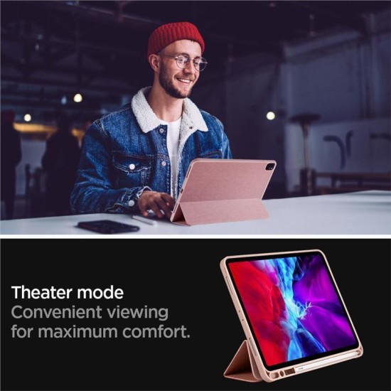 Husa Spigen Urban Fit compatibila cu iPad Pro 11" (2020/2021), Rose Gold (Spigen, Ingredi) by www.silkase.ro Husa Spigen Urban Fit compatibila cu iPad Pro 11" (2020/2021), Rose Gold (Ingredi, ACS01055) by www.silkase.ro