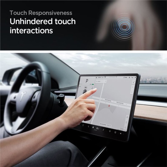 Folie sticla cu sistem de montare Spigen GLAS.tR EZ FIT compatibila cu Tesla Model Y / 3 (Spigen, Ingredi) by www.silkase.ro Folie sticla cu sistem de montare Spigen GLAS.tR EZ FIT compatibila cu Tesla Model Y / 3 (Ingredi, AGL01086) by www.silkase.ro