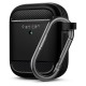 Husa Spigen Rugged Armor Apple AirPods Matte Black (Ingredi, ASD01117) by www.silkase.ro