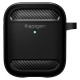Husa Spigen Rugged Armor Apple AirPods Matte Black (Ingredi, ASD01117) by www.silkase.ro