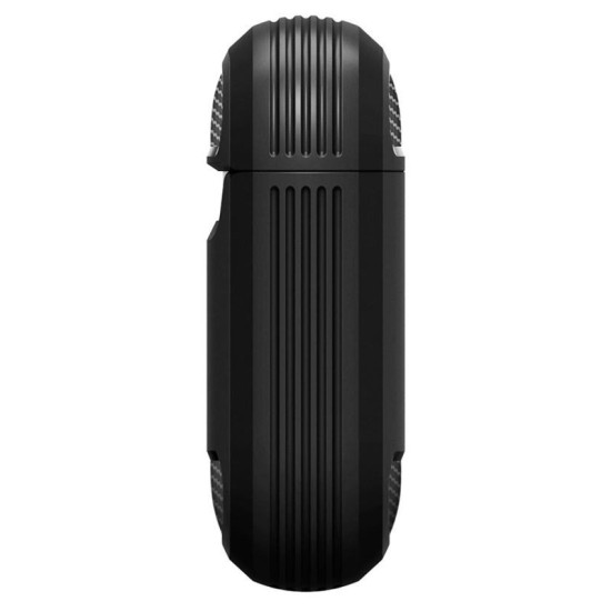 Husa Spigen Rugged Armor Apple AirPods Matte Black (Ingredi, ASD01117) by www.silkase.ro