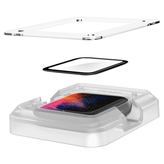 Folie pentru Apple Watch 4 / 5 / 6 / SE / SE 2 44mm (set 2) - Spigen ProFlex EZ Fit - Black (Spigen, Ingredi) by www.silkase.ro Folie pentru Apple Watch 4 / 5 / 6 / SE / SE 2 44mm (set 2) - Spigen ProFlex EZ Fit - Black (Ingredi, AFL01220) by www.silkase.ro