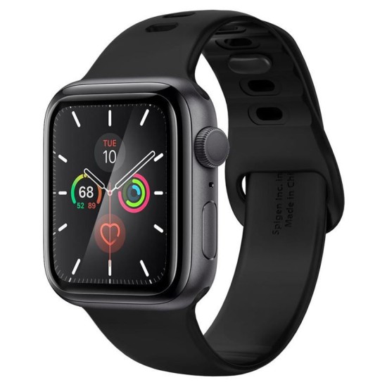 Folie pentru Apple Watch 4 / 5 / 6 / SE / SE 2 44mm (set 2) - Spigen ProFlex EZ Fit - Black (Spigen, Ingredi) by www.silkase.ro Folie pentru Apple Watch 4 / 5 / 6 / SE / SE 2 44mm (set 2) - Spigen ProFlex EZ Fit - Black (Ingredi, AFL01220) by www.silkase.ro