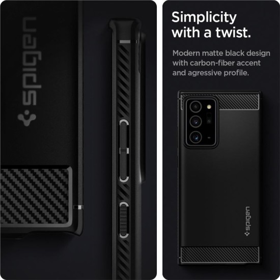 Husa de protectie Spigen Rugged Armor compatibil cu Samsung Galaxy Note 20 Ultra, Black (Spigen, Note 20 Ultra) by www.silkase.ro Husa de protectie Spigen Rugged Armor compatibil cu Samsung Galaxy Note 20 Ultra, Black (Note 20 Ultra, ACS01391) by www.silkase.ro