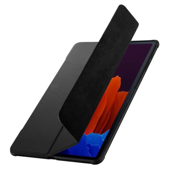 Husa de protectie tableta Spigen, Rugged Armor pentru Samsung Galaxy TAB S7+/ S8+ PLUS 12.4, Negru (Ingredi, ACS01607) by www.silkase.ro