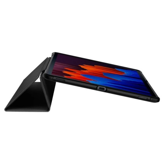 Husa de protectie tableta Spigen, Rugged Armor pentru Samsung Galaxy TAB S7+/ S8+ PLUS 12.4, Negru (Ingredi, ACS01607) by www.silkase.ro