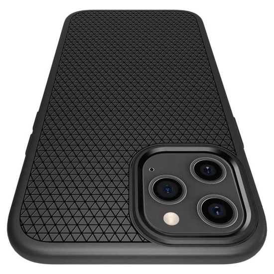 Husa iPhone 12 Pro Max SPIGEN Liquid Air Neagra (iPhone 12 Pro Max, ACS01617) by www.silkase.ro