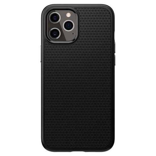 Husa iPhone 12 Pro Max SPIGEN Liquid Air Neagra (iPhone 12 Pro Max, ACS01617) by www.silkase.ro