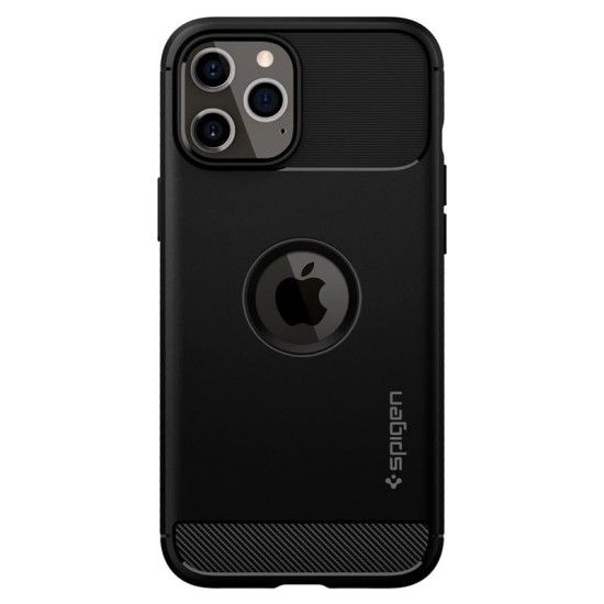Husa de protectie Spigen Rugged Armor compatibil cu Iphone 12 / 12 Pro, Matte Black (Spigen, iPhone 12) by www.silkase.ro Husa de protectie Spigen Rugged Armor compatibil cu Iphone 12 / 12 Pro, Matte Black (iPhone 12, ACS01700) by www.silkase.ro