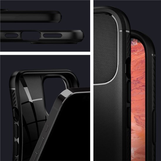 Husa de protectie Spigen Rugged Armor compatibil cu Iphone 12 / 12 Pro, Matte Black (Spigen, iPhone 12) by www.silkase.ro Husa de protectie Spigen Rugged Armor compatibil cu Iphone 12 / 12 Pro, Matte Black (iPhone 12, ACS01700) by www.silkase.ro