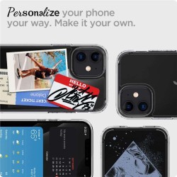 Husa de protectie Spigen Ultra Hybrid compatibil cu Iphone 12 Mini, Crystal Clear Husa de protectie Spigen Ultra Hybrid compatibil cu Iphone 12 Mini, Crystal Clear