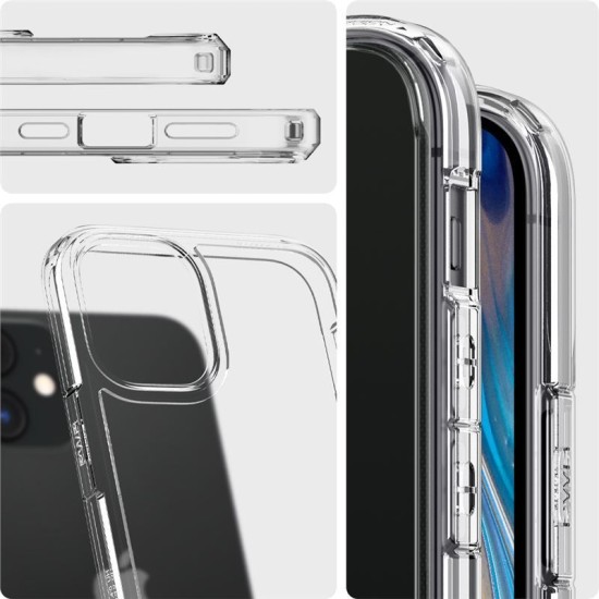 Husa de protectie Spigen Ultra Hybrid compatibil cu Iphone 12 Mini, Crystal Clear (iPhone 12 Mini, ACS01745) by www.silkase.ro