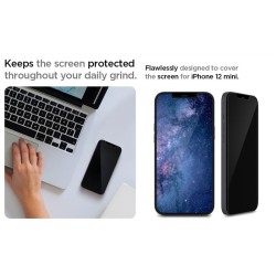Folie sticla cu sistem de montare Case friendly Spigen GLAS.tR EZ FIT compatibila cu iPhone 12 Mini 2-Pack Folie sticla cu sistem de montare Case friendly Spigen GLAS.tR EZ FIT compatibila cu iPhone 12 Mini 2-Pack