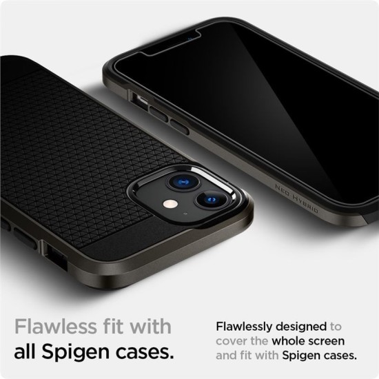Folie sticla cu sistem de montare Case friendly Spigen GLAS.tR EZ FIT compatibila cu iPhone 12 Mini 2-Pack (Spigen, Ingredi) by www.silkase.ro Folie sticla cu sistem de montare Case friendly Spigen GLAS.tR EZ FIT compatibila cu iPhone 12 Mini 2-Pack (Ingredi, AGL01811) by www.silkase.ro