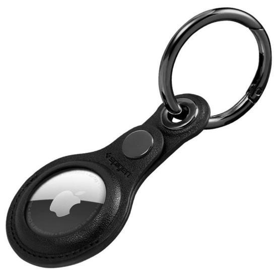 Husa de protectie Spigen Valentinus compatibila cu Apple AirTag Negru (Ingredi, AMP01826) by www.silkase.ro