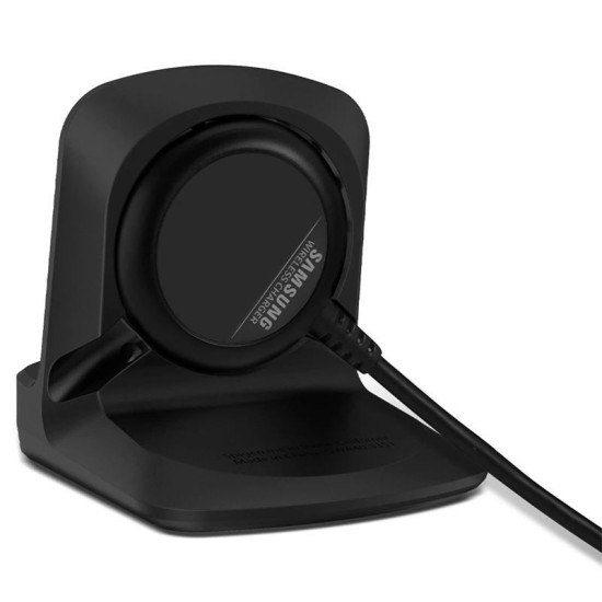 Stand incarcare Spigen S352 compatibil cu Samsung Galaxy Watch 3/4 Black (Spigen, Ingredi) by www.silkase.ro Stand incarcare Spigen S352 compatibil cu Samsung Galaxy Watch 3/4 Black (Ingredi, AMP01859) by www.silkase.ro