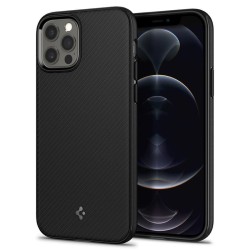 Husa Spigen Mag Armor pentru Apple iPhone 12/12 Pro Negru Mat