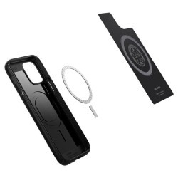 Husa Spigen Mag Armor pentru Apple iPhone 12/12 Pro Negru Mat Husa Spigen Mag Armor pentru Apple iPhone 12/12 Pro Negru Mat