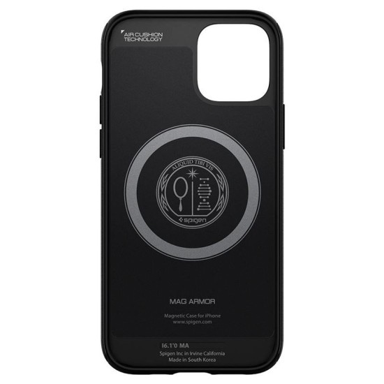 Husa Spigen Mag Armor pentru Apple iPhone 12/12 Pro Negru Mat (Spigen, iPhone 12) by www.silkase.ro Husa Spigen Mag Armor pentru Apple iPhone 12/12 Pro Negru Mat (iPhone 12, ACS01865) by www.silkase.ro