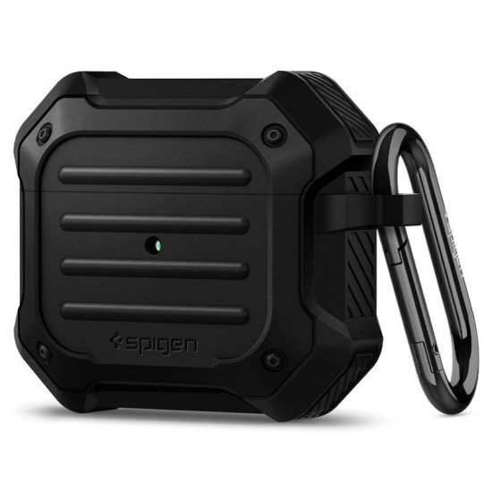Husa de protectie ultra-rezistenta Spigen Tough Armor pentru AirPods 3, neagra (3, ASD01987) by www.silkase.ro