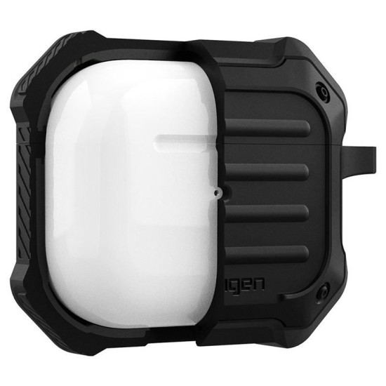 Husa de protectie ultra-rezistenta Spigen Tough Armor pentru AirPods 3, neagra (3, ASD01987) by www.silkase.ro