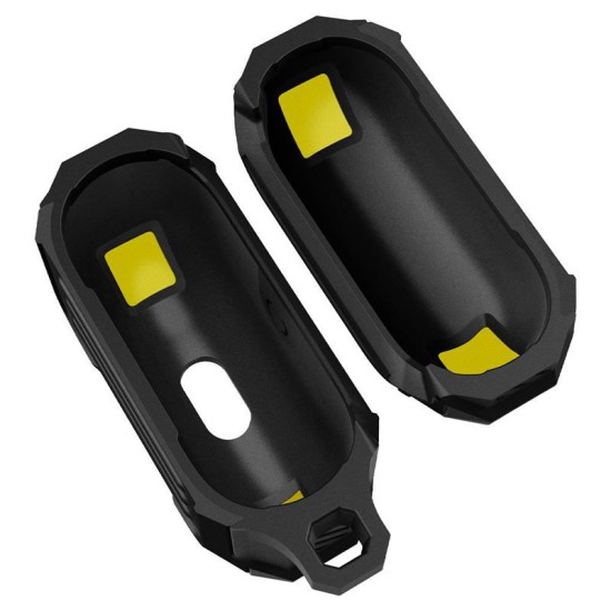 Husa de protectie ultra-rezistenta Spigen Tough Armor pentru AirPods 3, neagra (3, ASD01987) by www.silkase.ro