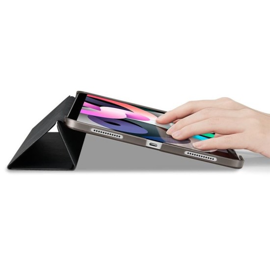Husa Spigen Smart Fold compatibila cu iPad Air 4 2020 / 5 2022 Black (Ingredi, ACS02050) by www.silkase.ro