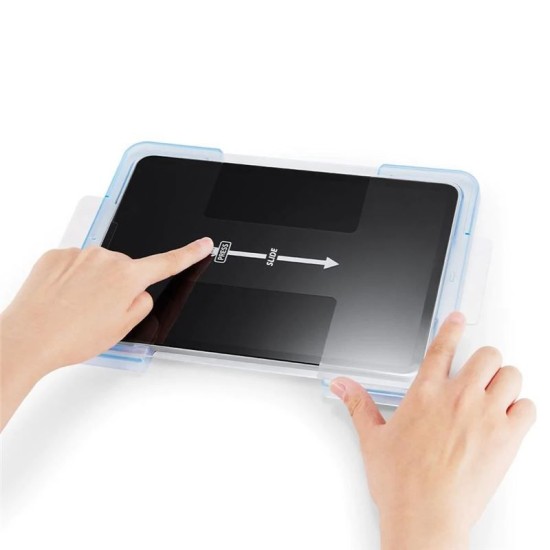 Folie sticla cu sistem de montare Case friendly Spigen GLAS.tR EZ FIT compatibila cu iPad Air 4 2020 / 5 2022 / iPad Pro 11 inch 2020/2021/2022 (Ingredi, AGL02065) by www.silkase.ro