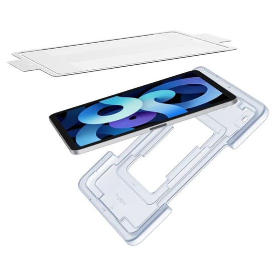 Folie sticla cu sistem de montare Case friendly Spigen GLAS.tR EZ FIT compatibila cu iPad Air 4 2020 / 5 2022 / iPad Pro 11 inch 2020/2021/2022 (Ingredi, AGL02065) by www.silkase.ro