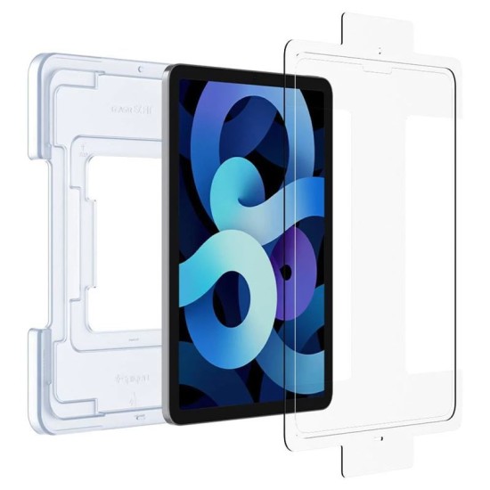 Folie sticla cu sistem de montare Case friendly Spigen GLAS.tR EZ FIT compatibila cu iPad Air 4 2020 / 5 2022 / iPad Pro 11 inch 2020/2021/2022 (Ingredi, AGL02065) by www.silkase.ro