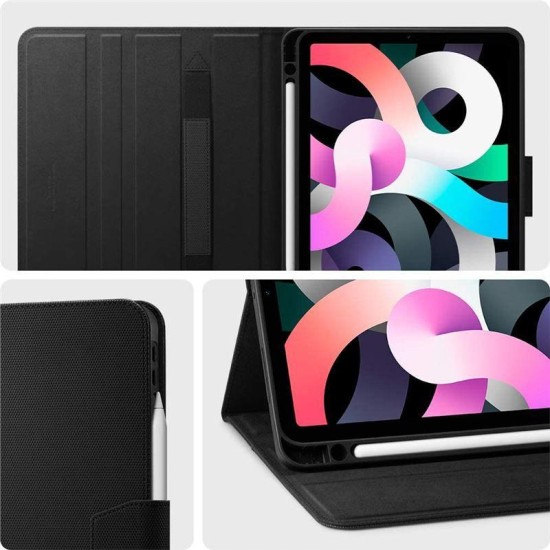 Husa Spigen Liquid Air Folio iPad Air 4 (2020) Black (Spigen, Ingredi) by www.silkase.ro Husa Spigen Liquid Air Folio iPad Air 4 (2020) Black (Ingredi, ACS02246) by www.silkase.ro