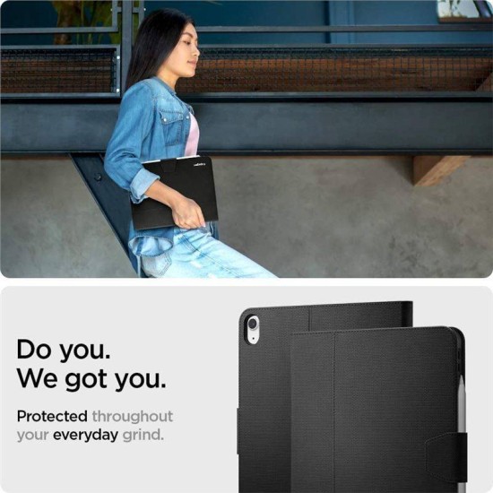 Husa Spigen Liquid Air Folio iPad Air 4 (2020) Black (Spigen, Ingredi) by www.silkase.ro Husa Spigen Liquid Air Folio iPad Air 4 (2020) Black (Ingredi, ACS02246) by www.silkase.ro