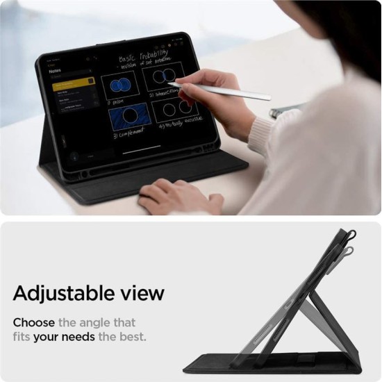 Husa Spigen Liquid Air Folio iPad Air 4 (2020) Black (Spigen, Ingredi) by www.silkase.ro Husa Spigen Liquid Air Folio iPad Air 4 (2020) Black (Ingredi, ACS02246) by www.silkase.ro